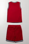 2 Piece Basketball Set Red (3)
