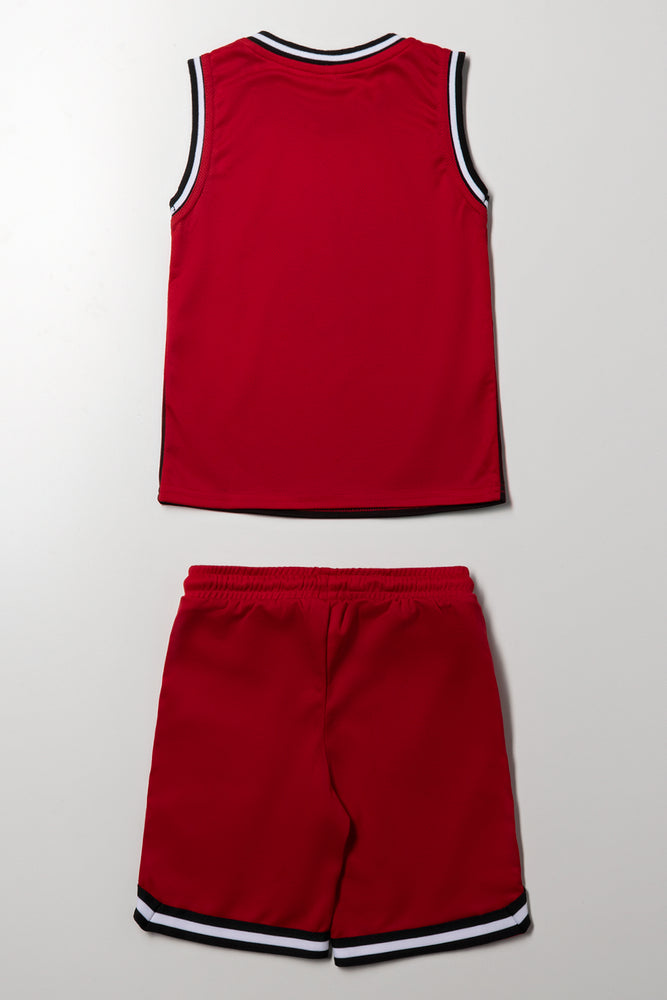 2 Piece Basketball Set Red (3)