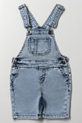 Shorts Denim Dungaree Light Blue