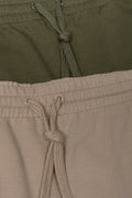 2 Pack Knit Shorts Natural (1)