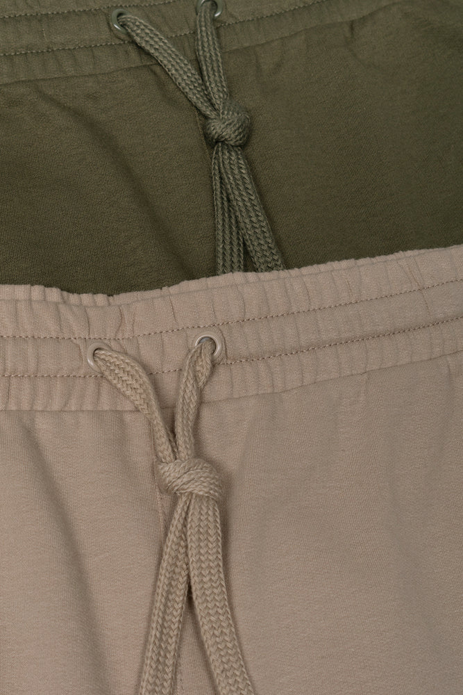 2 Pack Knit Shorts Natural (1)