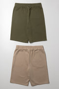 2 Pack Knit Shorts Natural (2)