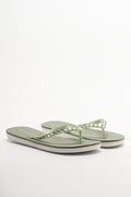 Diamante Flip Flop Green