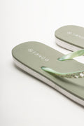 Diamante Flip Flop Green (3)