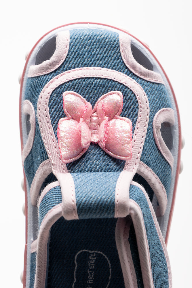 Denim Butterfly Sandals Blue (4)