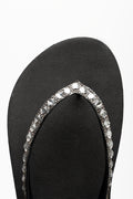Diamante Flip Flops Black (4)