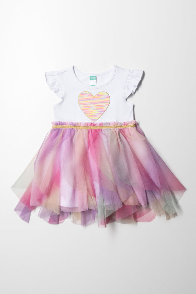 Dress with Ruffles Multicolour