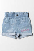 Hello Kitty Denim Shorts Blue