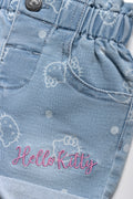 Hello Kitty Denim Shorts Blue (1)