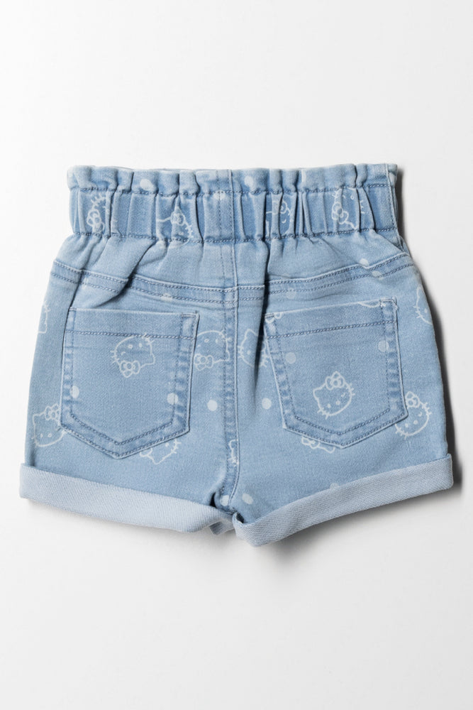 Hello Kitty Denim Shorts Blue (2)