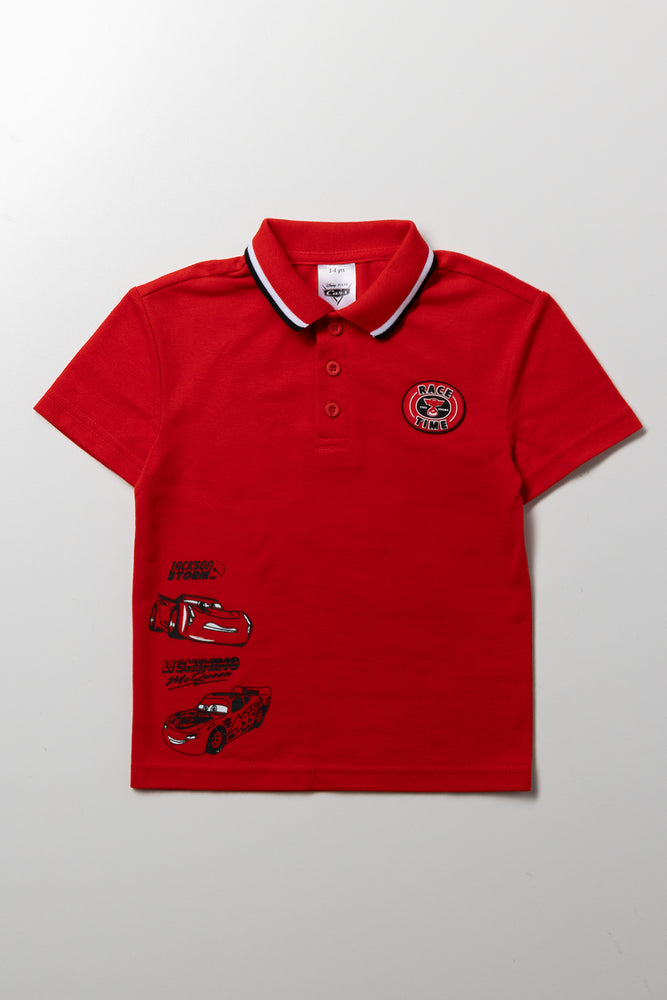 Cars Short Sleeve Golfer Red