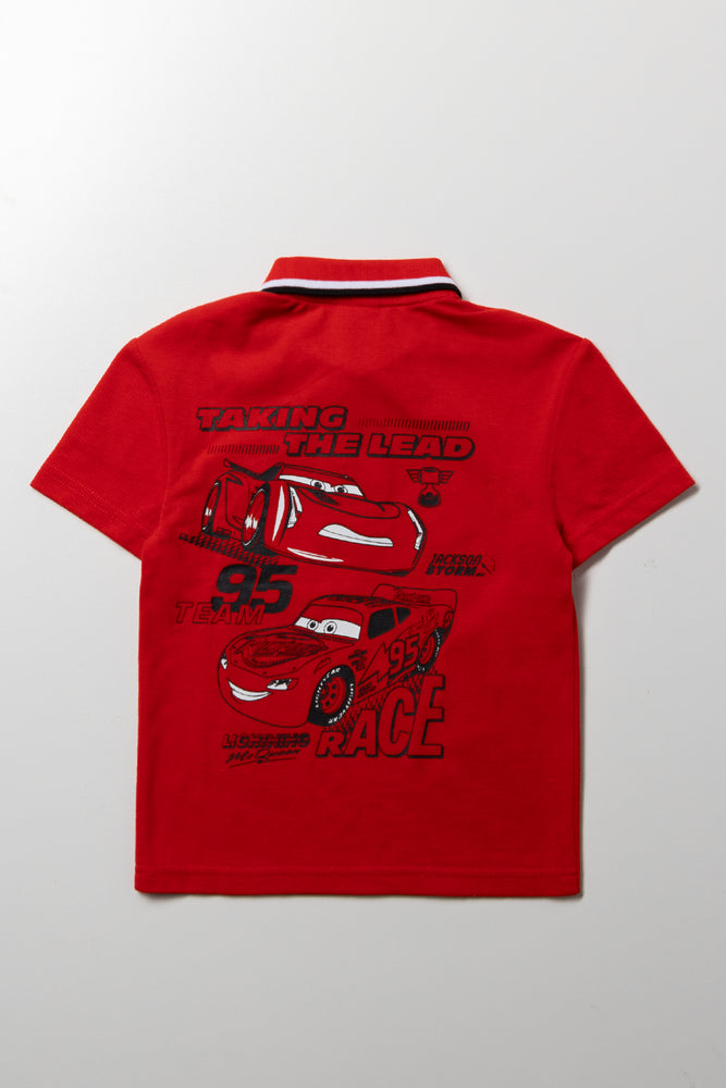 Cars Short Sleeve Golfer Red (3)