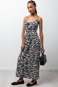 Zebra Dress Black And White (1)