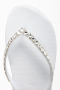 Diamante Flip Flop White (4)
