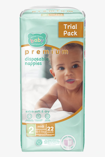 ABC Premium Size 2 Nappies 22'S