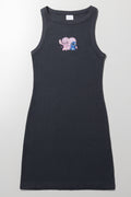 Lilo And Stitch Rib Dress Dark Grey