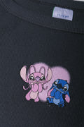 Lilo And Stitch Rib Dress Dark Grey (1)