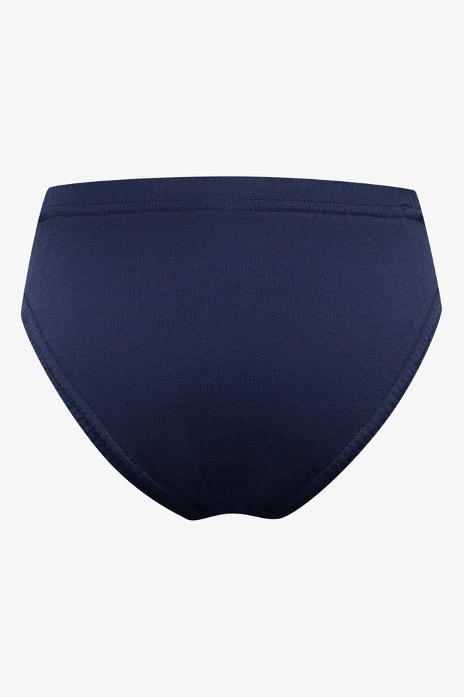3 Pack Plain Briefs Blue (4)