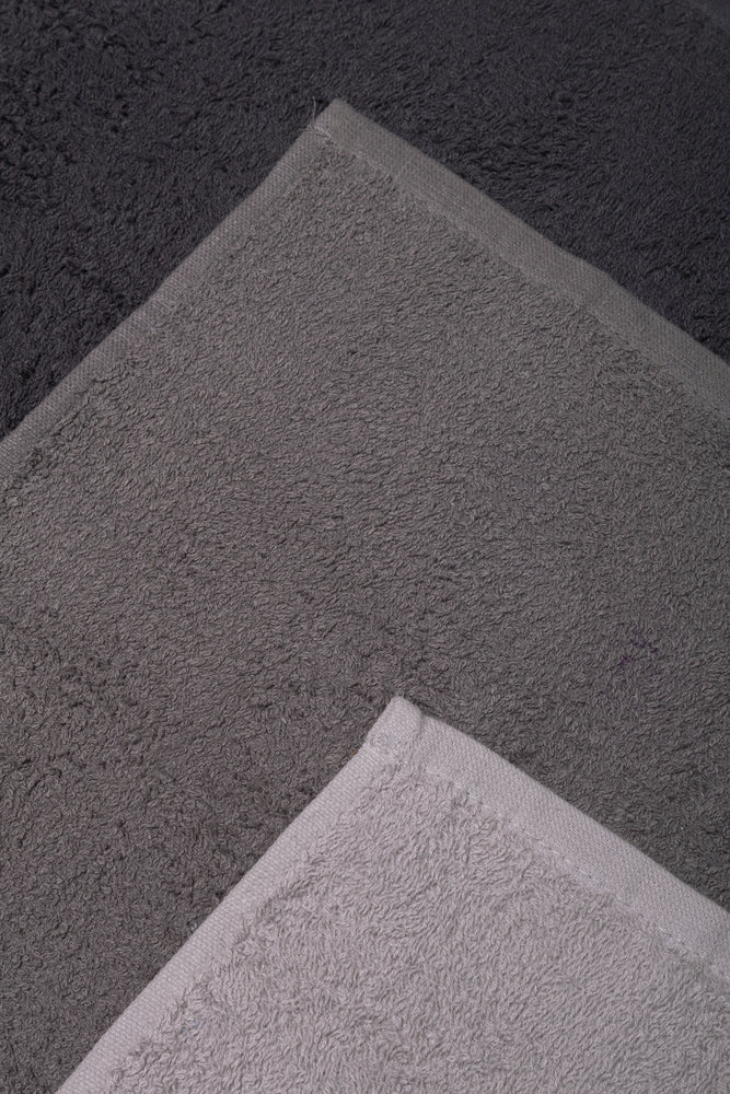 3 Pack Face Cloths Grey