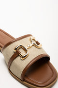 Trim Mule Sandals Natural (2)