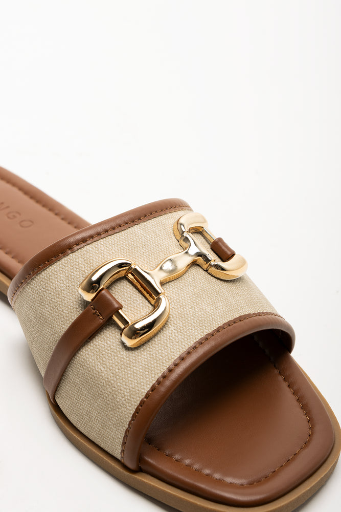 Trim Mule Sandals Natural (2)