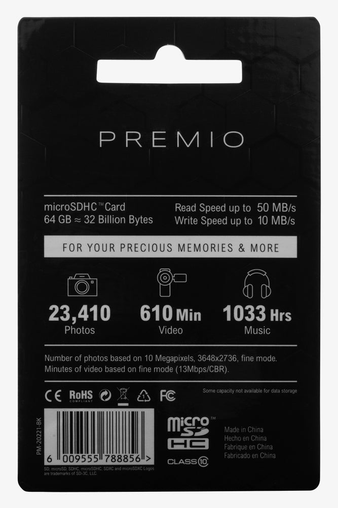 Premio Micro Sd 64Gb Smd