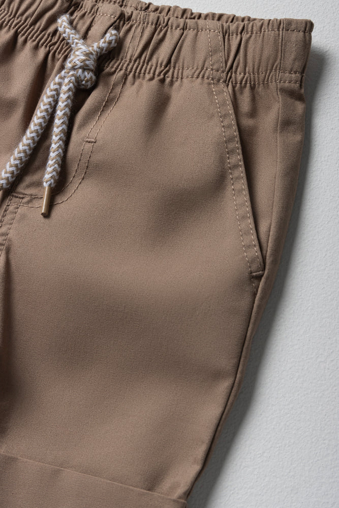 2 Pack Shorts Green & Natural (2)