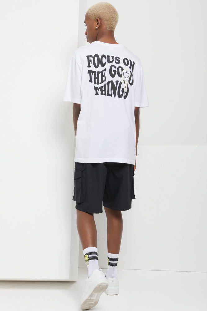 Cube X S.W. Smiley Short Sleeve T-Shirt White (2)