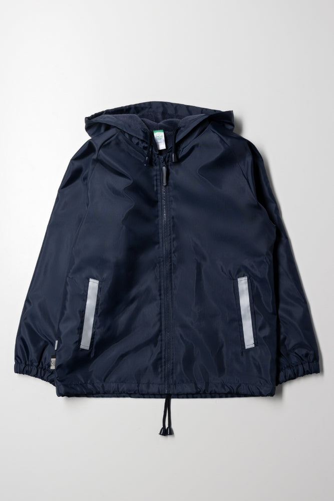 Primary School Reflective Rain Jacket Navy