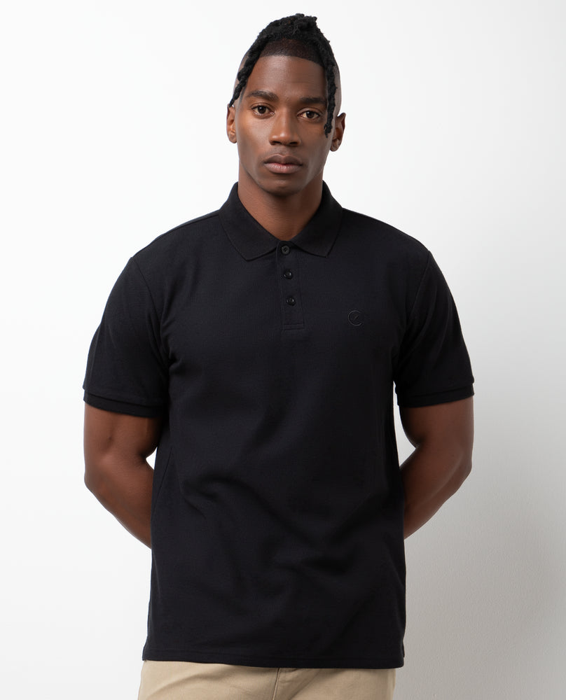Short Sleeve Golfer Black