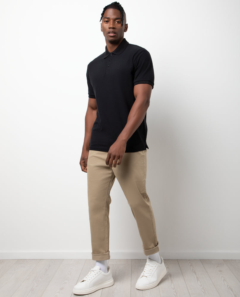 Short Sleeve Golfer Black