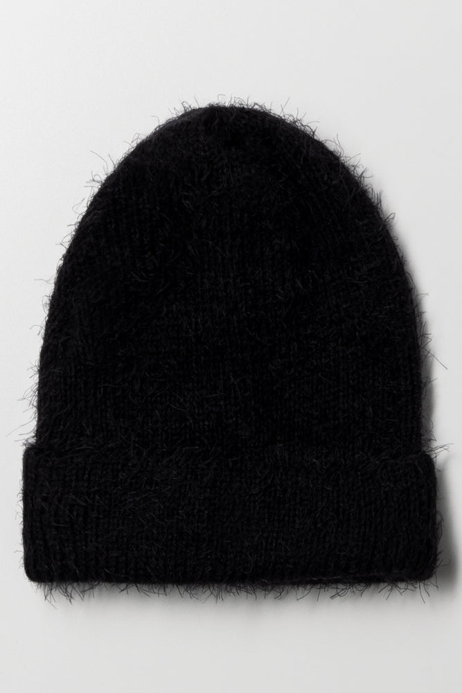 Fuzzy Beanie Black