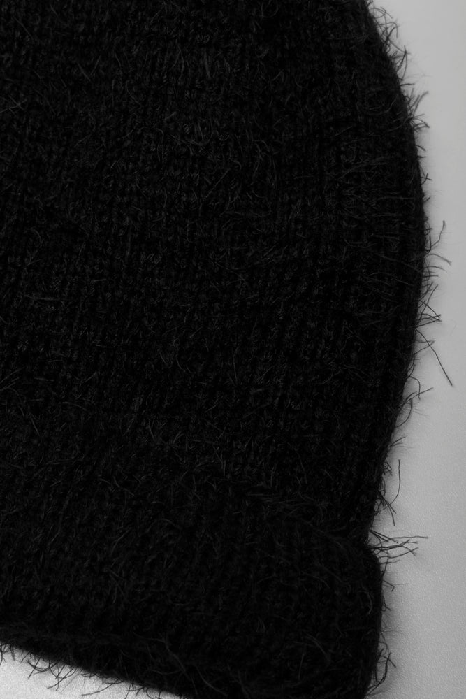 Fuzzy Beanie Black