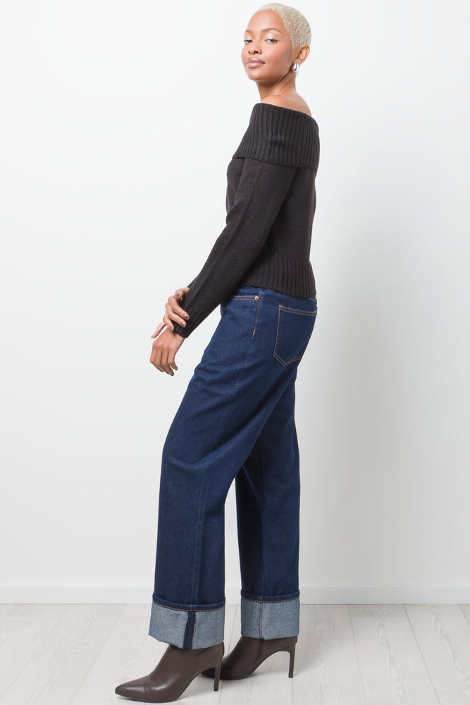 Off The Shoulder Jersey Black (1)