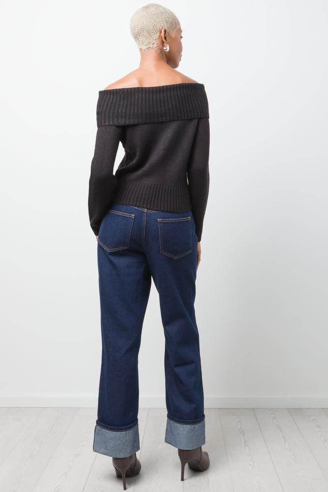 Off The Shoulder Jersey Black (2)