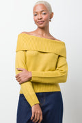 Off The Shoulder Jersey Yellow