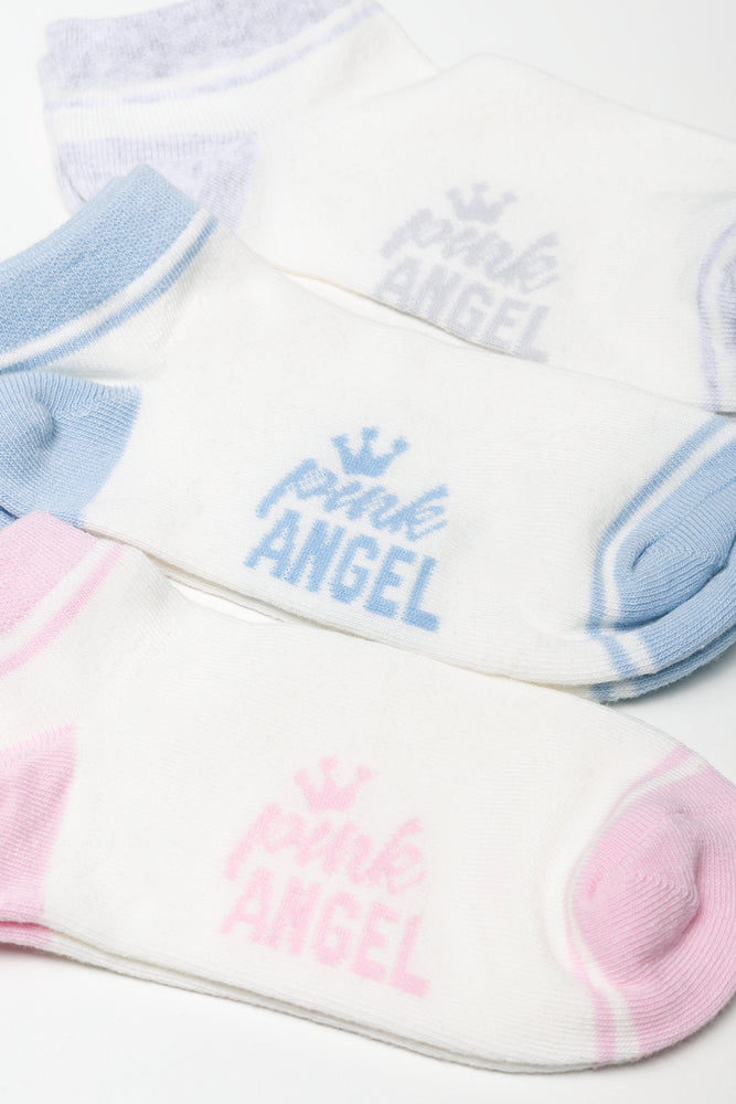 3 Pack Stripe Low Cut Socks Multi