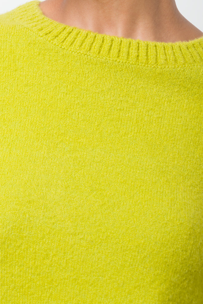 Rib Crew Neck Jersey Yellow (3)