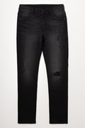 Ripped Denim Jeans Black