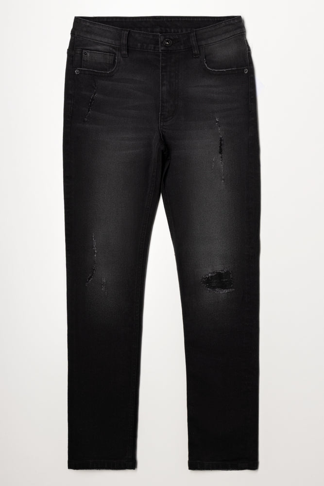 Ripped Denim Jeans Black