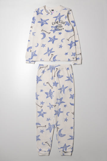 Cozy Club Pyjama Set Cream