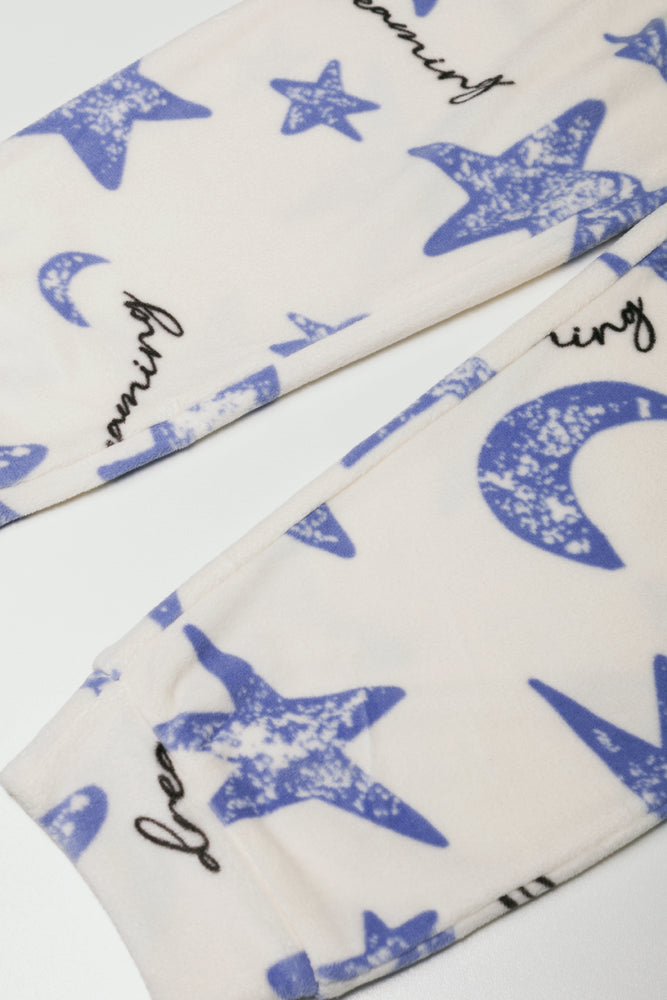 Cozy Club Pyjama Set Cream (2)