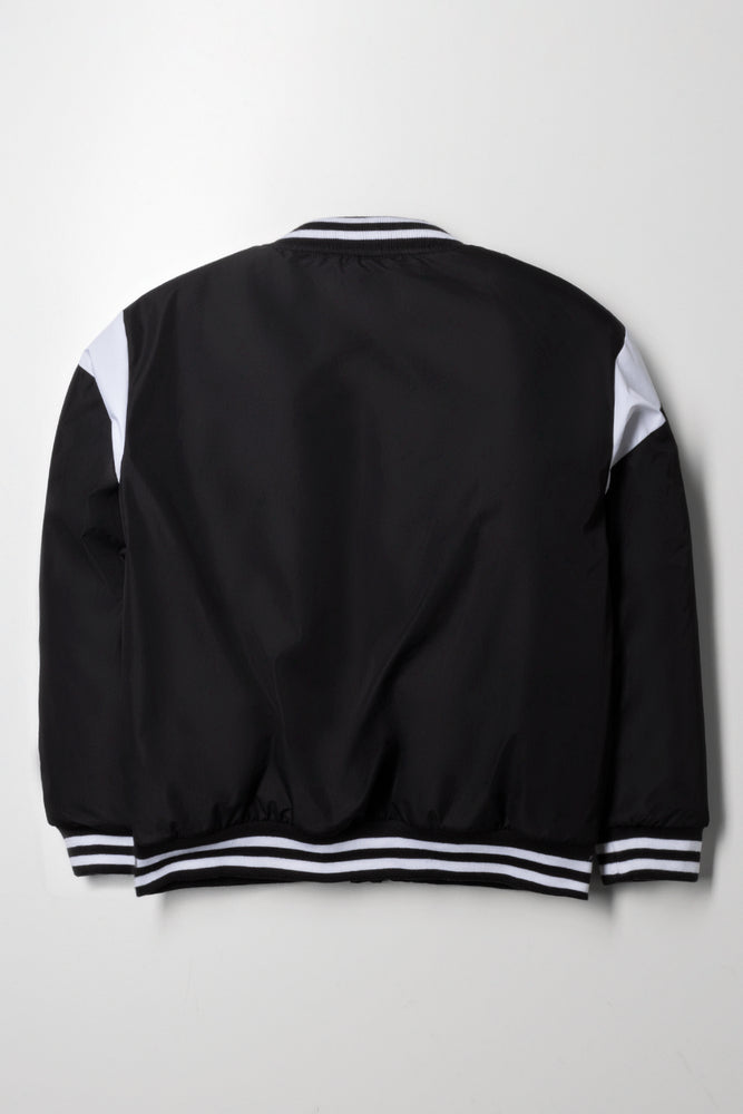 Baseball Jacket Black And White (2)