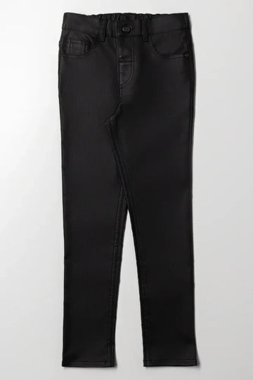 Coated Skinny Jean Black