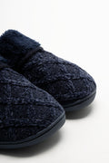 Knit Slippers Navy (2)