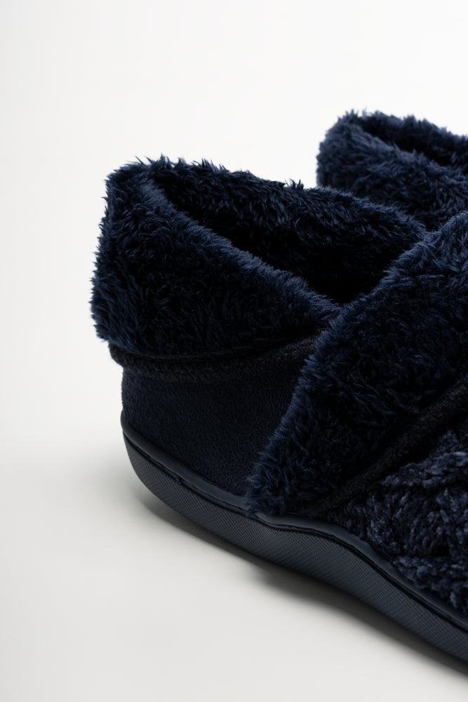 Knit Slippers Navy (3)
