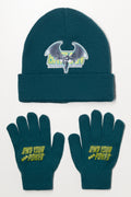 Batman 2 Piece Hat Set Blue