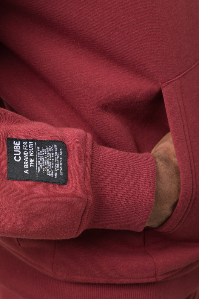 Hooded Zip Through Tracktop Rust (3)