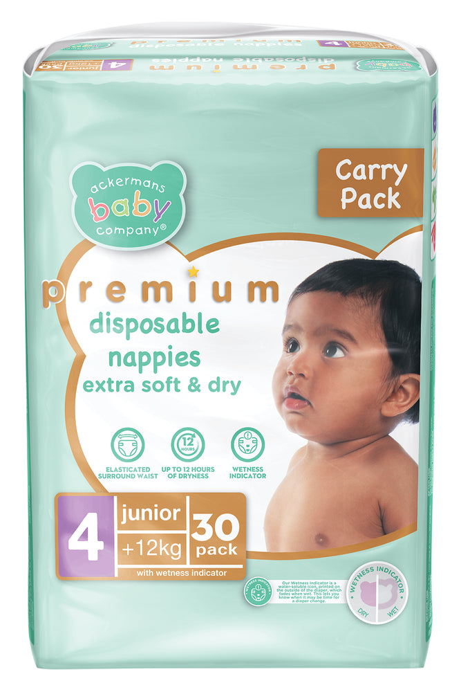 ABC Premium Junior Nappies 30'S