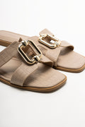 Cut Out Mule Sandals Natural (2)